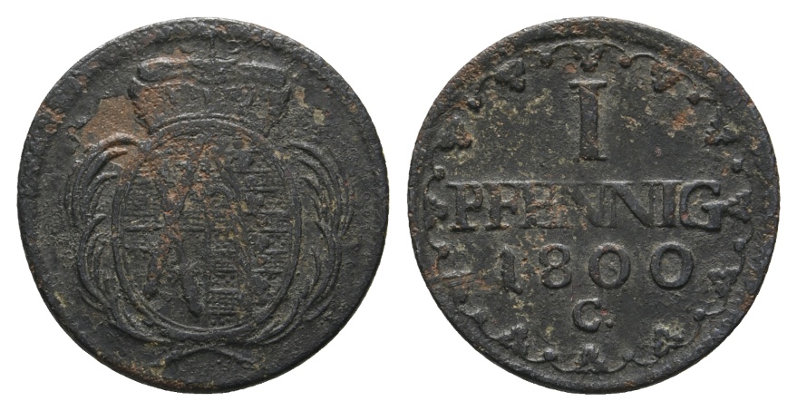  Altdeutschland; Kleinmünze 1800   