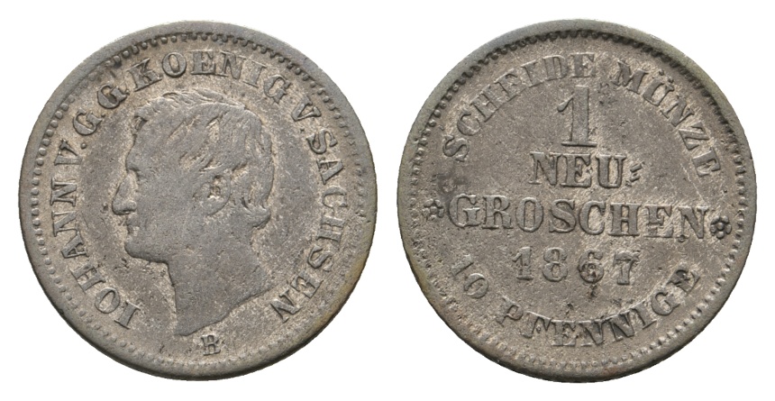  Altdeutschland; Kleinmünze 1867   