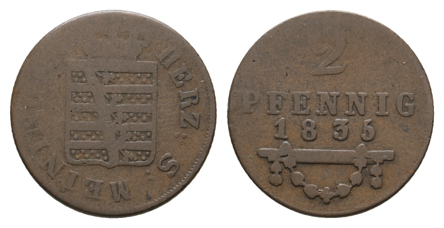  Altdeutschland; Kleinmünze 1835   
