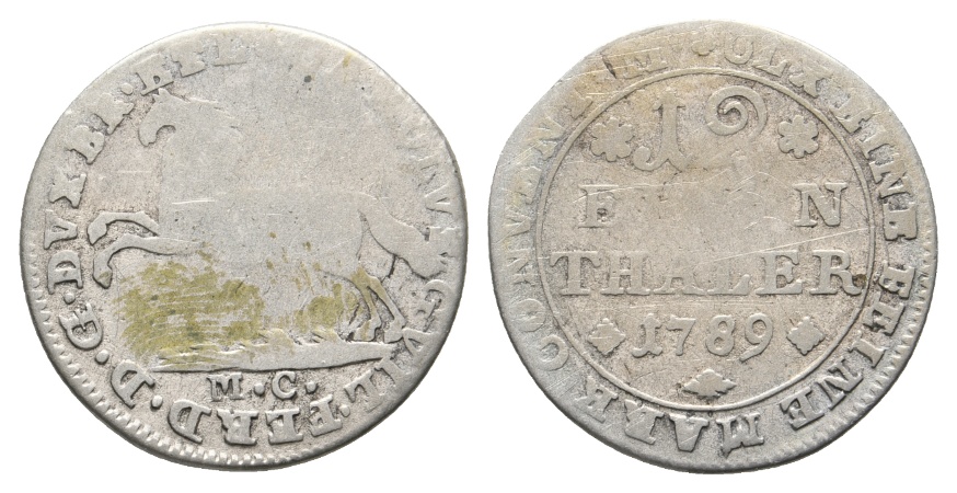  Altdeutschland; Kleinmünze 1789   