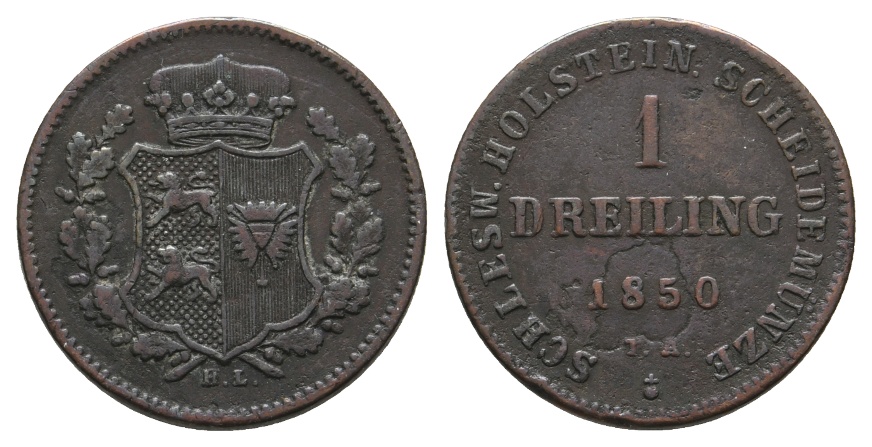  Altdeutschland; Kleinmünze 1850   