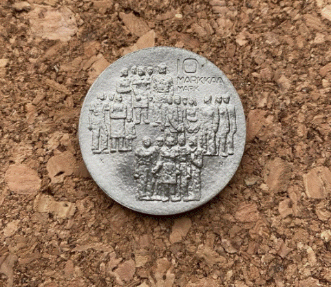  Silber - 10 Markkaa Finnland 1977 - 60 Jahre Unabhängigkeit   