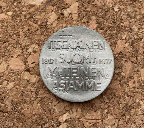  Silber - 10 Markkaa Finnland 1977 - 60 Jahre Unabhängigkeit   