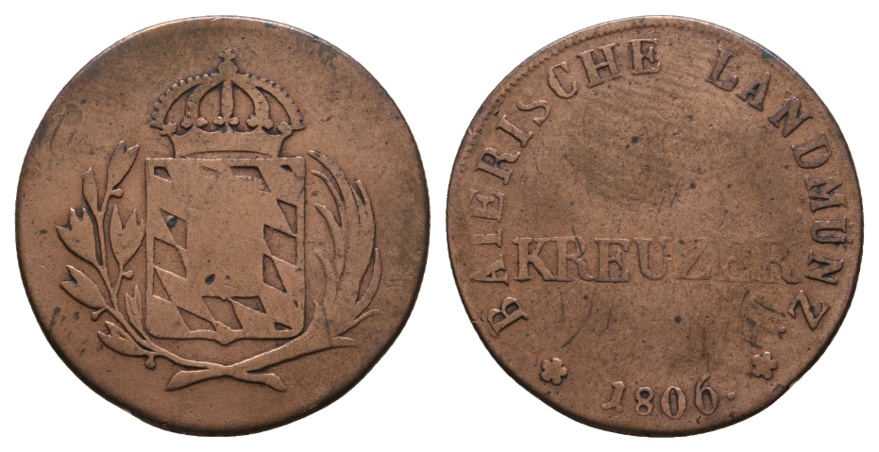  Altdeutschland; Kleinmünze 1806   