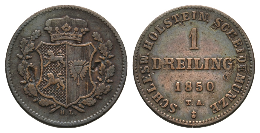 Altdeutschland; Kleinmünze 1850   
