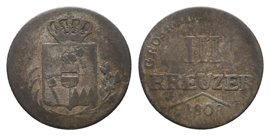  Altdeutschland; Kleinmünze 1808   