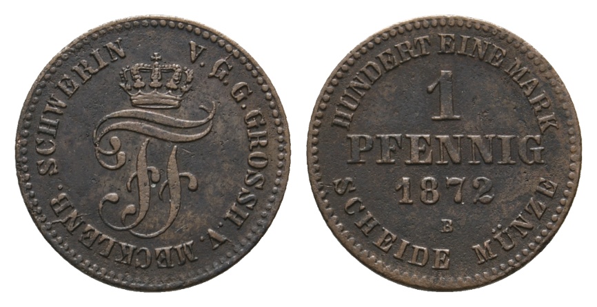  Altdeutschland; Kleinmünze 1872   