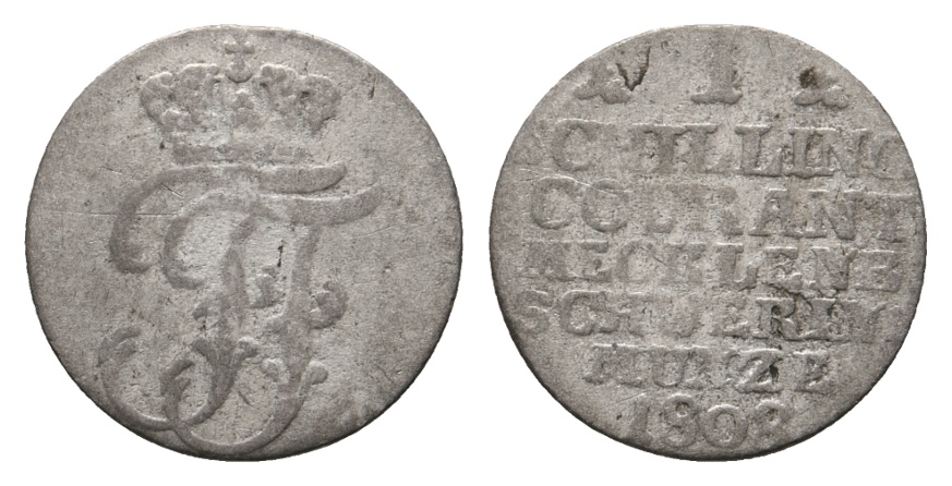  Altdeutschland; Kleinmünze 1808   