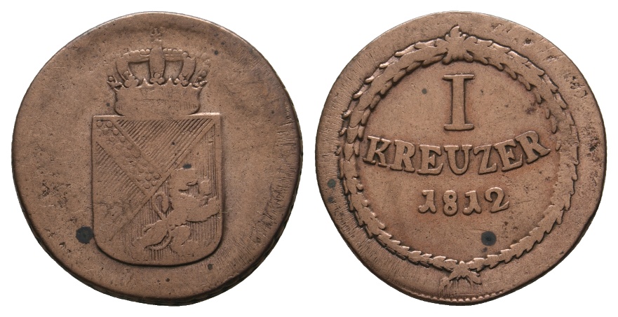  Altdeutschland; Kleinmünze 1812   