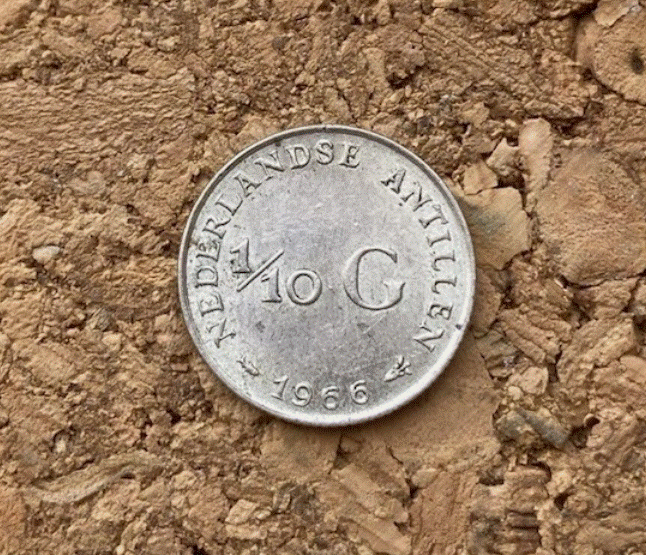  SILBER - Niederländische Antillen 1/10 Gulden 1966 Top Ware Aus Übersee   