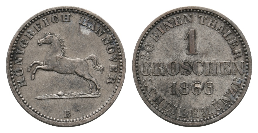  Altdeutschland; Kleinmünze 1866   