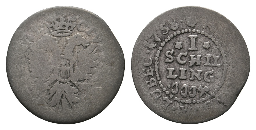  Altdeutschland; Kleinmünze 1758   