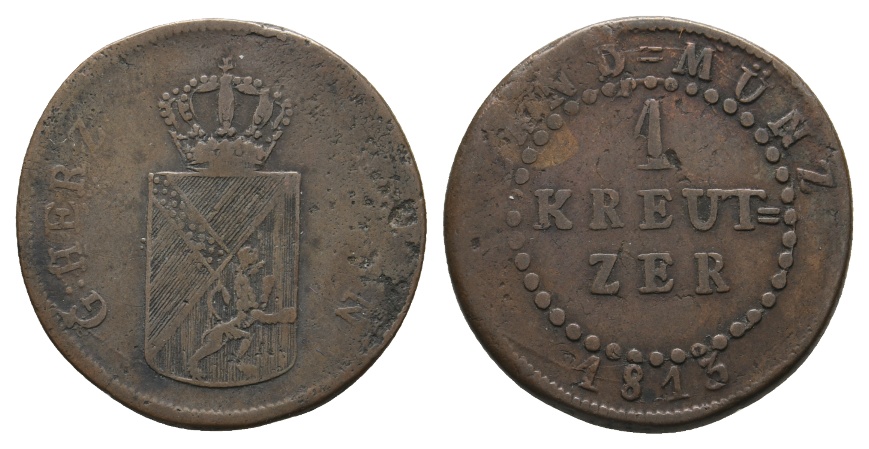  Altdeutschland; Kleinmünze 1813   