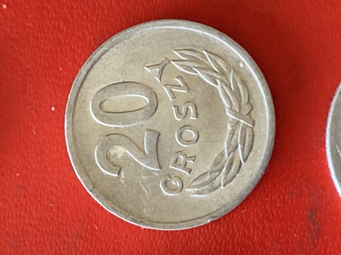 Münze Münzen Umlaufmünze Polen 20 Groszy 1973 ohne Münzzeichen