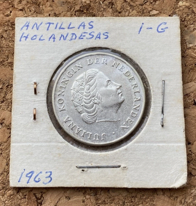  SILBER - Niederländische Antillen 1 Gulden 1964 720er Silber Aus Übersee   
