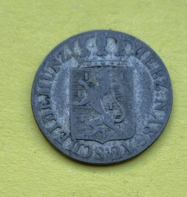  SILBER - Altdeutschland Herzogtum Nassau 6 Kreuzer 1827 Wilhelm I.   