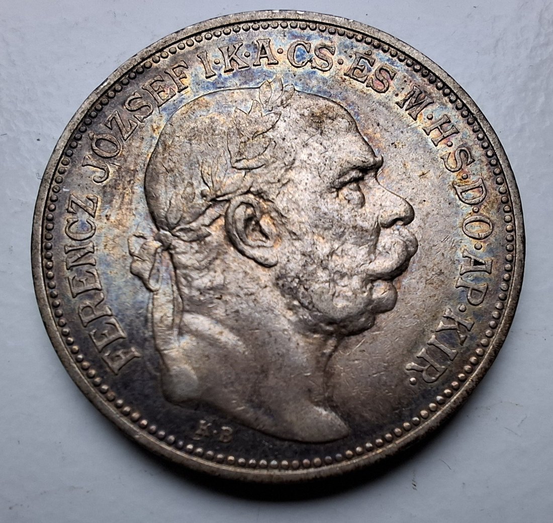  Ungarn 2 Korona 1912 Franz Joseph I. Silber   