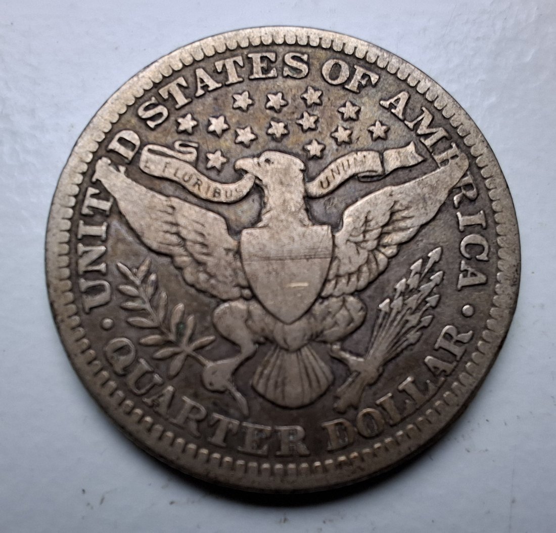  USA ¼ Dollar 1911 Barber Quarter Silber   