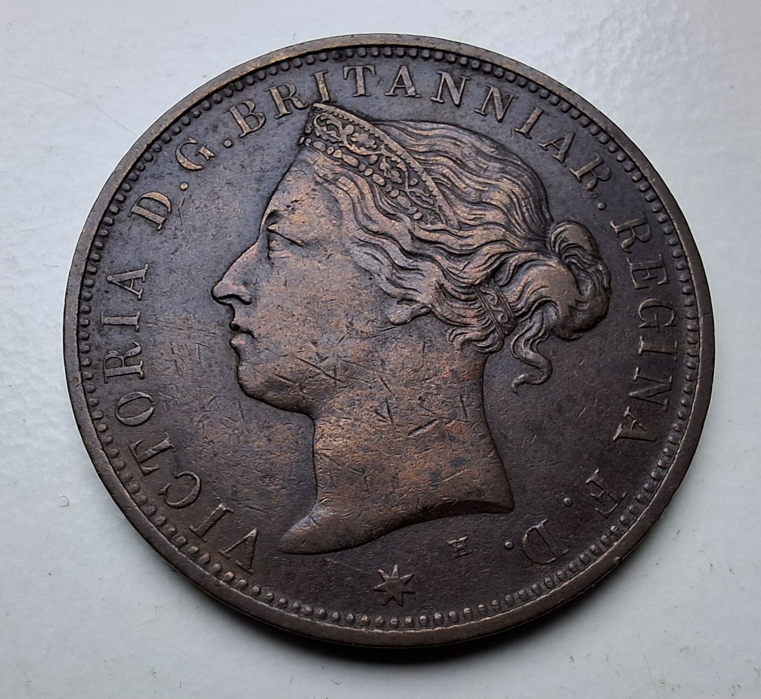  Jersey 1/12 Shilling 1877 Queen Victoria   