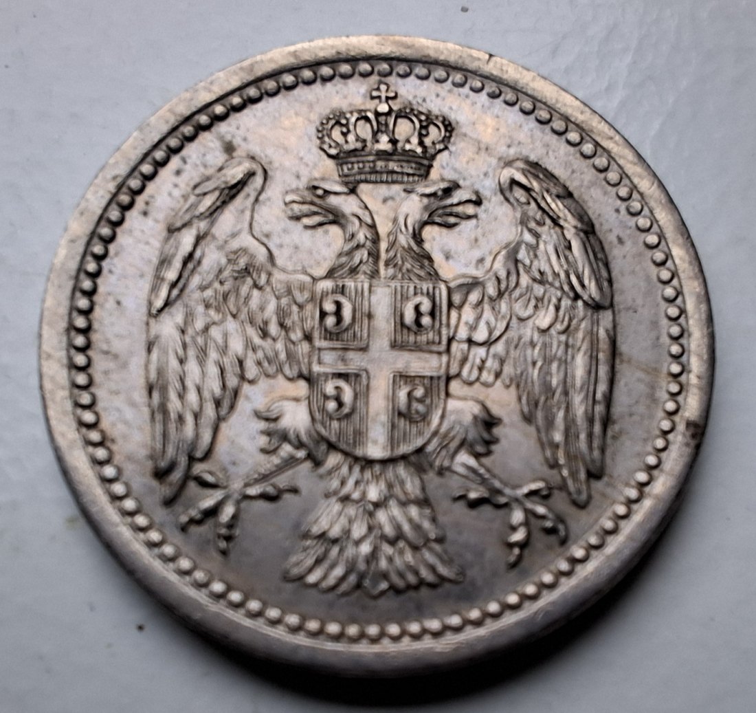  Serbien 10 Para 1912 Wappen   