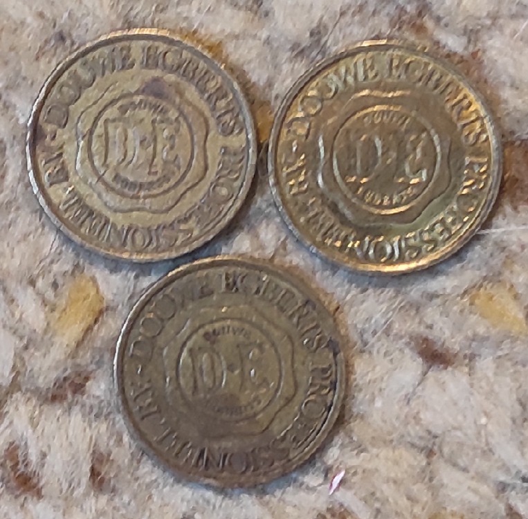  z94: 3 x Niederländischer Kaffee Machine Token Douwe Egberts Professioneel BV   