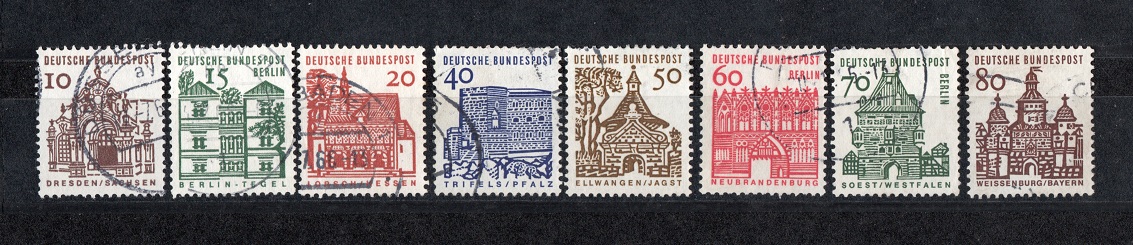 Berlin(West) 1964 Mi.242-249 Kompl.Satz/ Echt Gelaufen/ Top Stempel/ Michel 12,- EUR