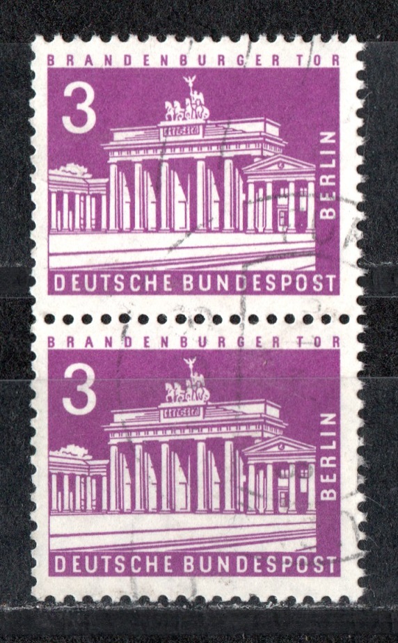 Berlin(West)1963 Mi.231 Senkrecht-Paar/ Echt Gelaufen s. scan
