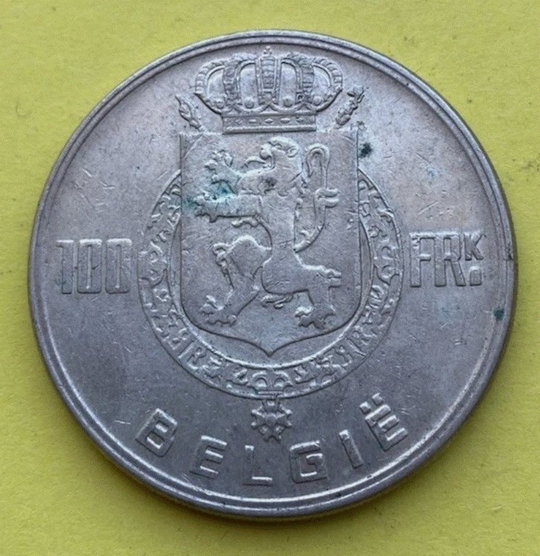  SILBER - Belgien 100 Francs 1951 BELGIË   