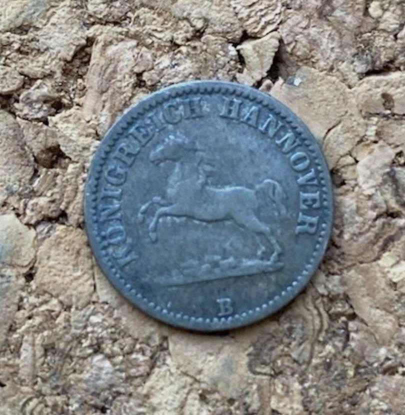  SILBER - Königreich Hannover 1/2 Groschen 1858 B Georg V.   
