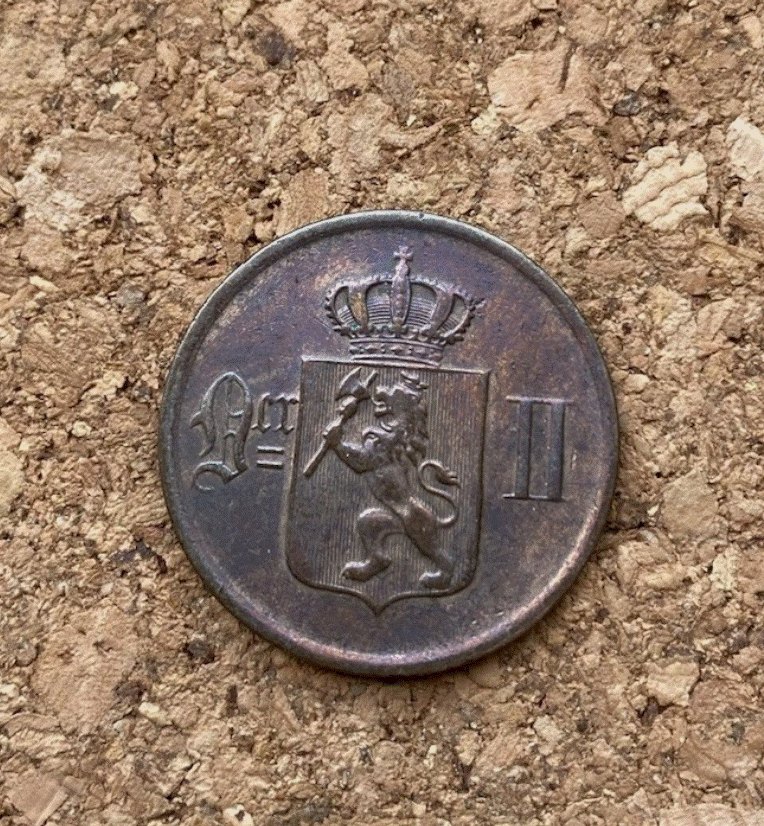  Norwegen 5 Öre 1899 Kongsberg - König Oscar II - Bronze Top Erhaltung & Patin   