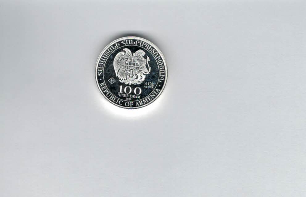  100 Dram 2023 1/4 Oz Unze Arche Noah Noah´s Ark silber 999 Armenien Spittalgold9800 (3469   