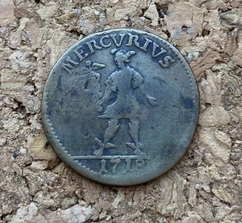  Schweden 1 Daler SM 1718 Mercurius - Legendärer Notthaler Karl XII   