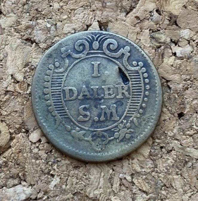  Schweden 1 Daler SM 1718 Mercurius - Legendärer Notthaler Karl XII   