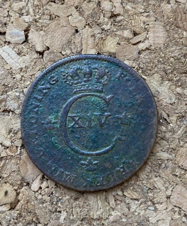 Schweden 1/2 Skilling 1822 Avesta - Karl XIV Johan - Gekreuzte Pfeile Kupfer   