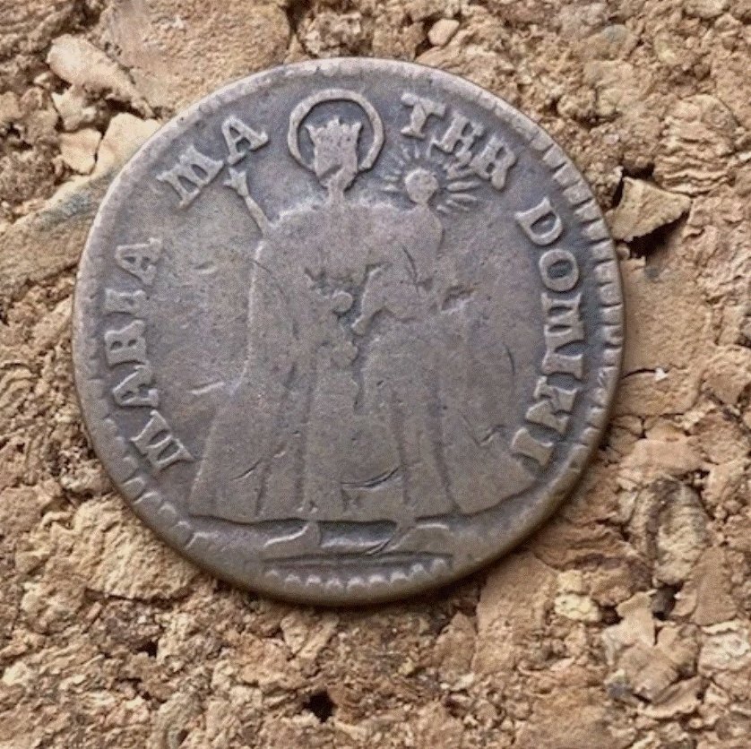  Goslar 1 Pfennig 1752 Thronende Maria Muttergottes   