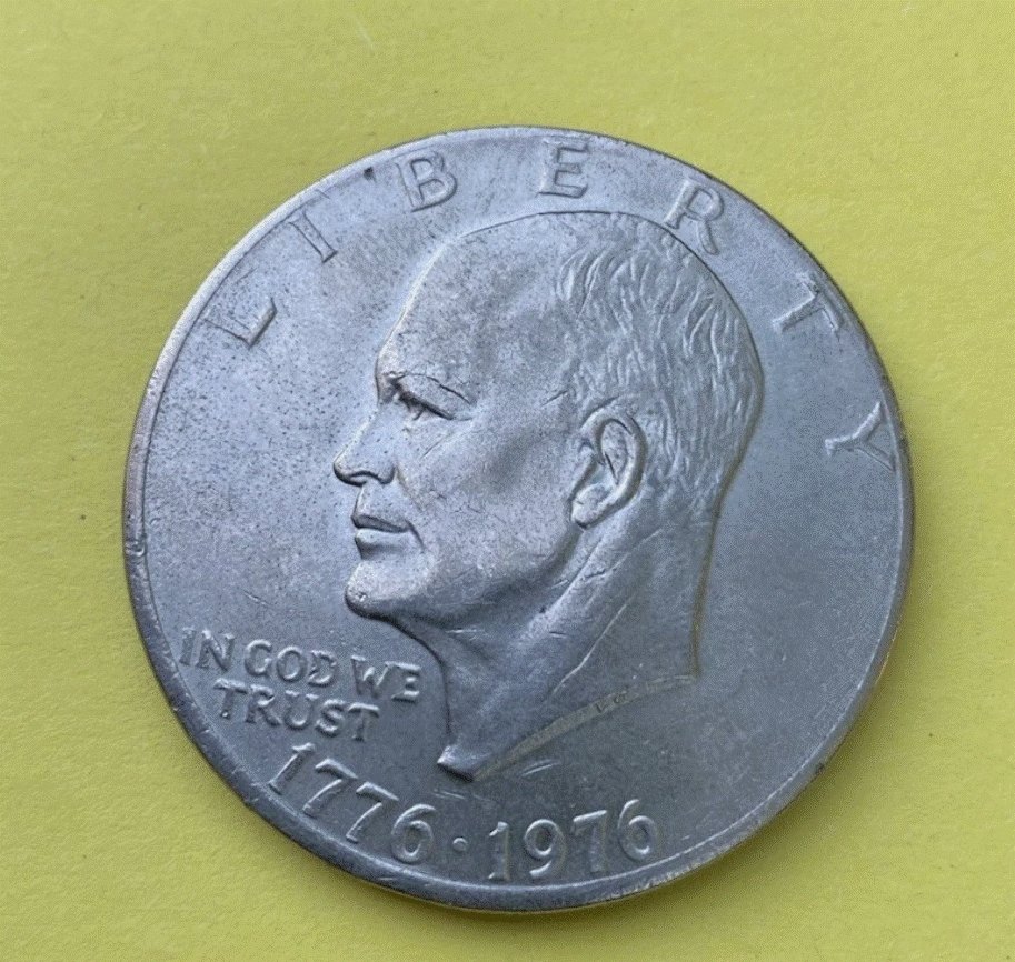  USA 1 Dollar 1976 Unabhängigkeit - Liberty Bell & Mond - XXL Münze   