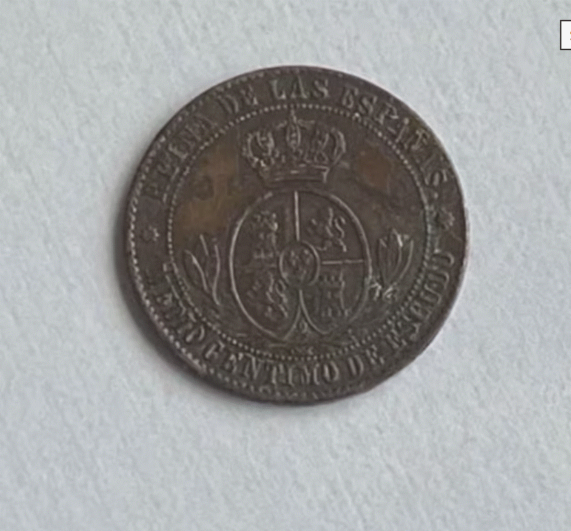  Spanien ½ Centimo 1868 Medio centimo 1/2 Centimo Isabella II.   