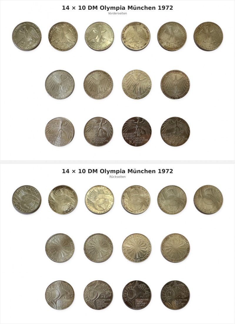  14 * 10 Deutsche Mark Olympia München 1972   