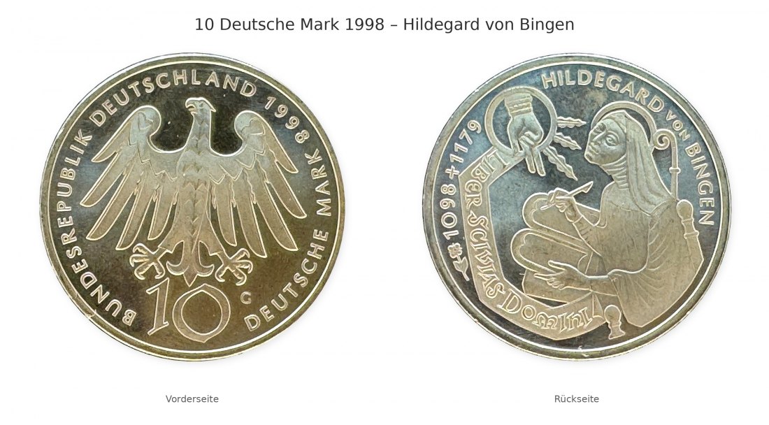  Hildegard von Bingen 10 Deutsche Mark G 1998   