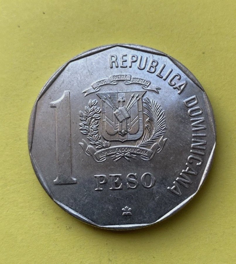  Dominikanische Republik 1 Peso 1992 - 500 Jahre Entdeckung Amerika Kolumbus   