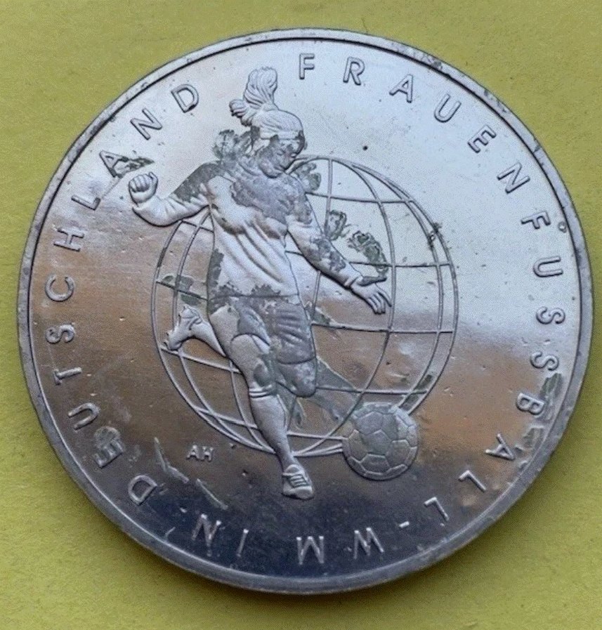  Teilen Deutschland 10 Euro 2011 Frauenfußball   