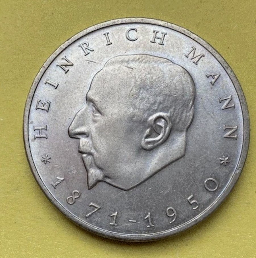  Deutschland 20 Mark 1971 - Heinrich Mann DDR   