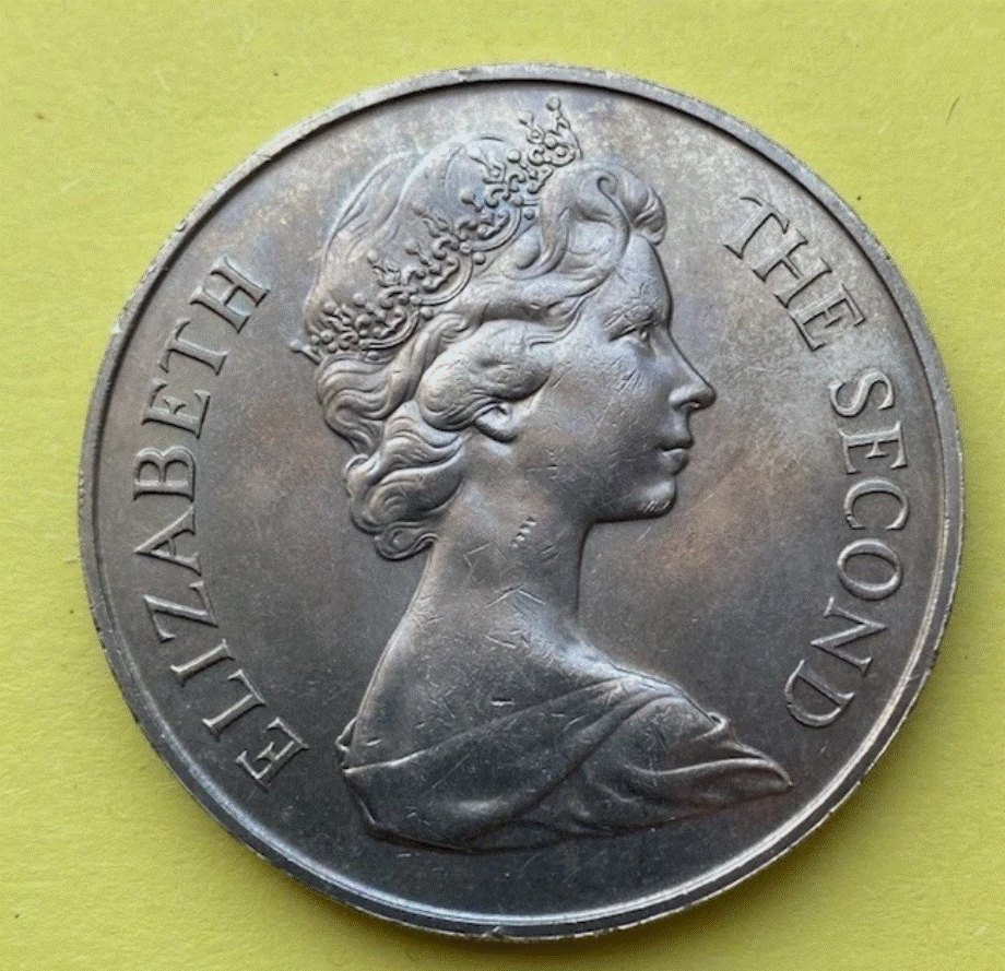  Teilen St. Helena 25 Pence 1973 Wiederhergestellte britische Herrschaft   