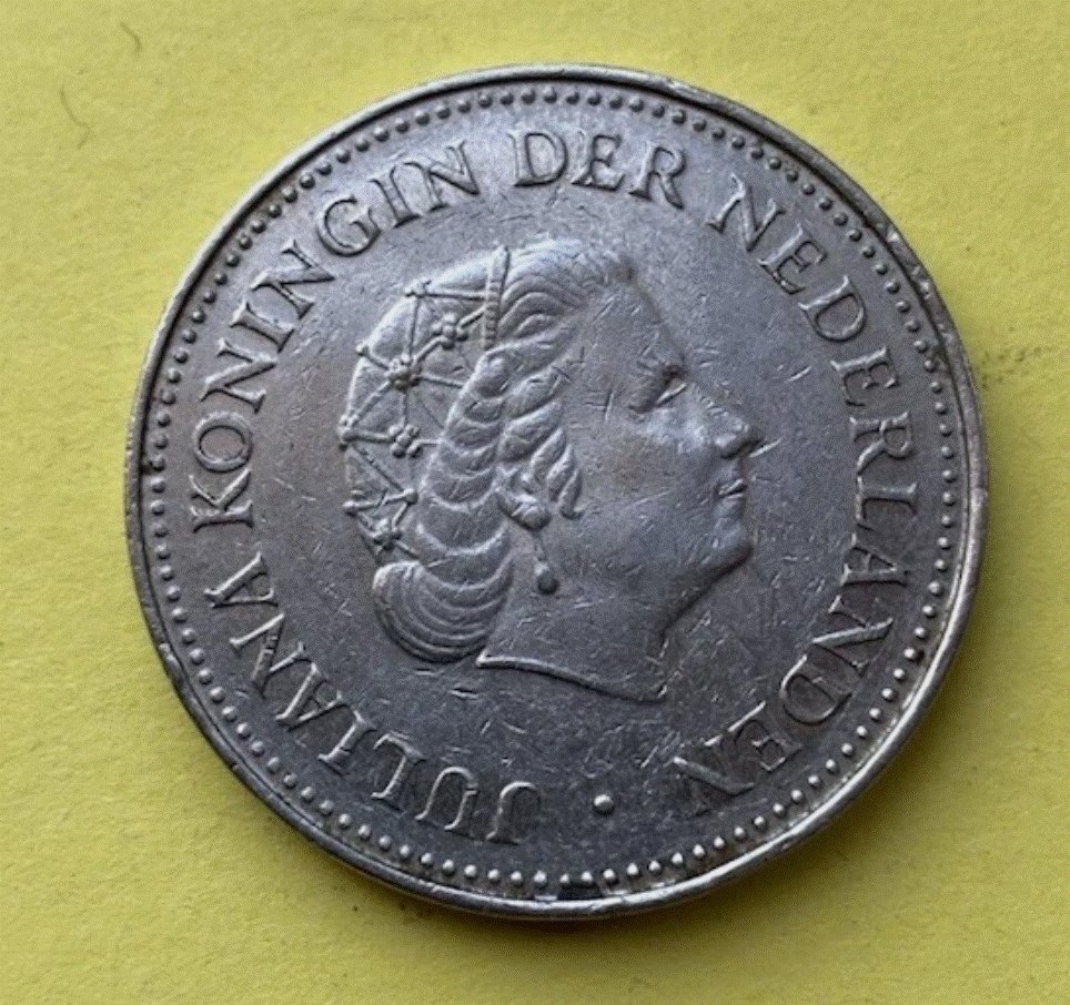  Niederländische Antillen 1 Gulden 1979 - Königin Juliana Karibik Wappen   