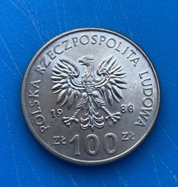  Polen 100 Zloty 1988 Jadwiga | Königin Hedwig von Anjou   