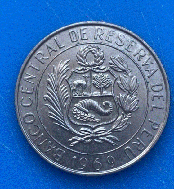  Peru 10 Soles de Oro 1969 Fisch   