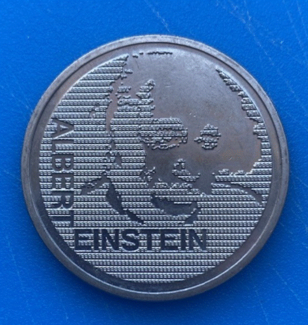  Schweiz 5 Franken 1979 Albert Einstein Münze   