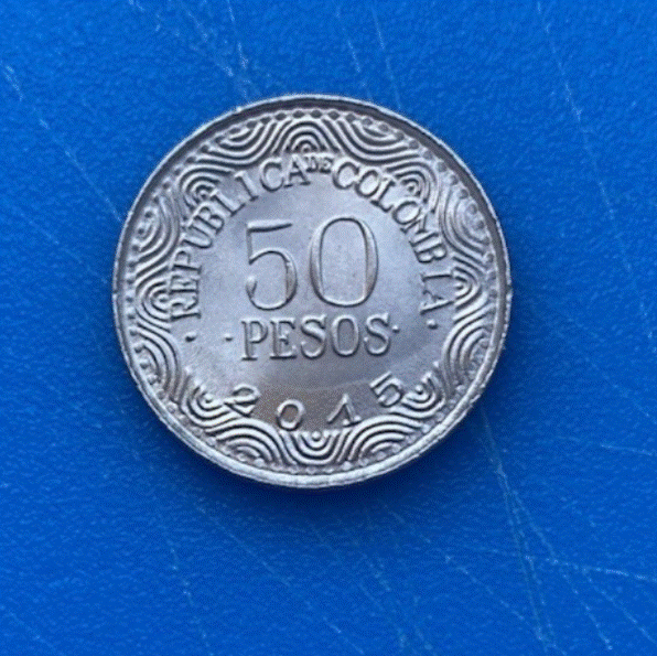  Kolumbien 50 Pesos 2015 Pilsener / Eisbär   