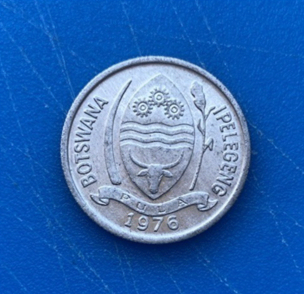  Botswana 1 Thebe 1976 Münze   