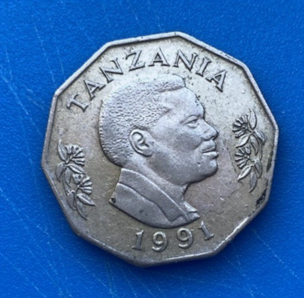  Tansania 5 Shillingi 1991 Münze   